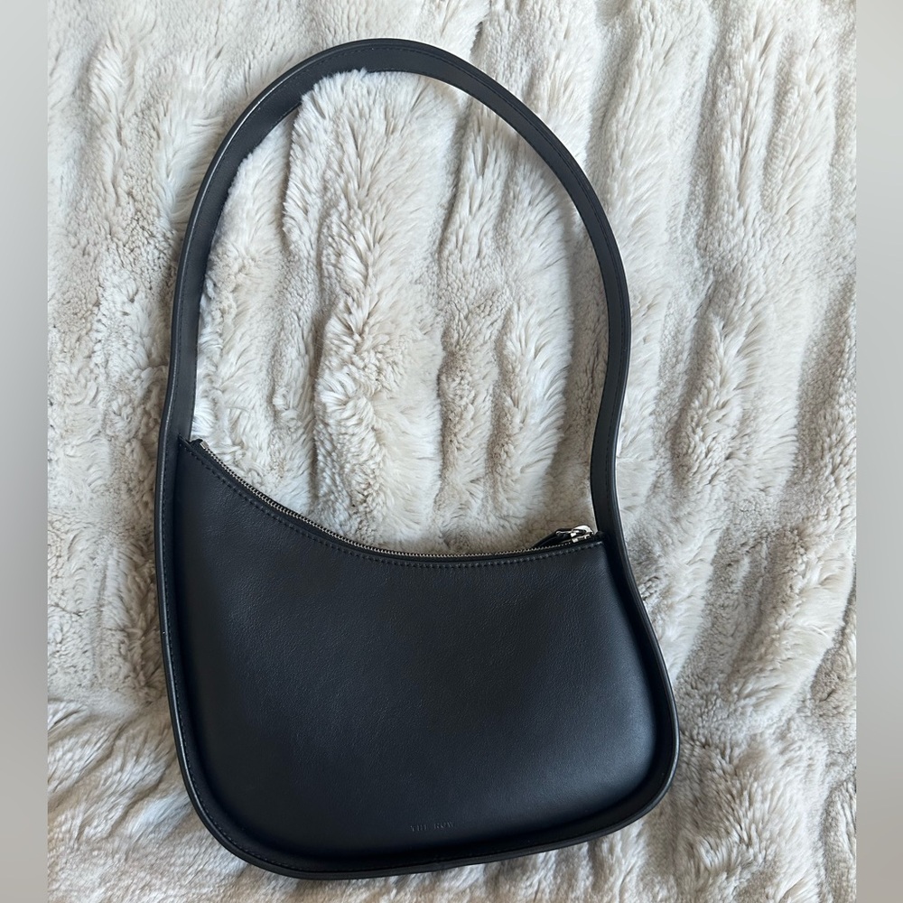 The Row Half Moon Bag in Black